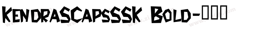 KendraSCapsSSK Bold字体转换